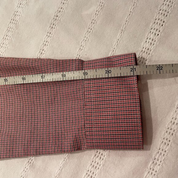Boys red checkered dress shirt button-up long sleeve size 14 - Picture 6 of 8